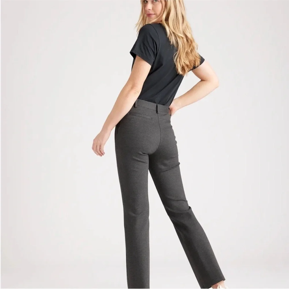 QUINCE Ultra Stretch Ponte Bootcut Pants‎ in Charcoal Size Small